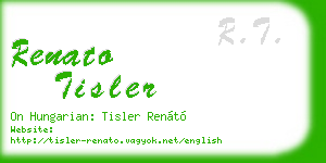 renato tisler business card